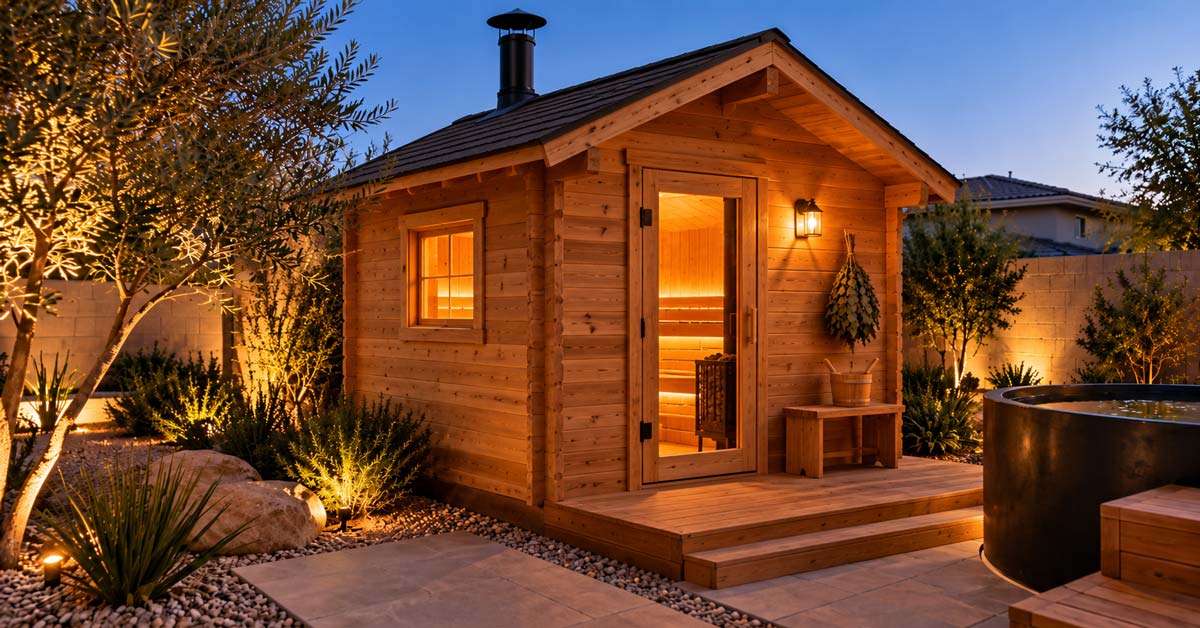 Handcrafted Backyard Banya Installation